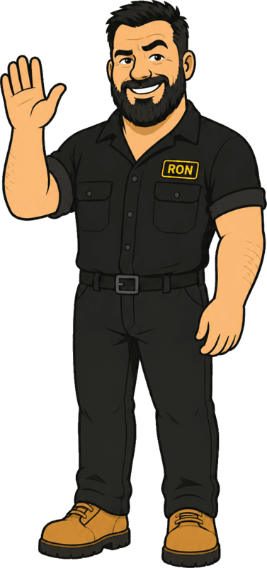 Ron waving